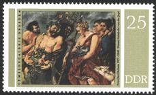 Briefmarke zu Deutsche Demokratische Republik (DDR) 400. Geburtstag von Peter Paul Rubens 25 Pfg mehrfarbig