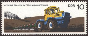 Briefmarke zu Deutsche Demokratische Republik (DDR) Moderne Technik in der Landwirtschaft 10 Pfg mehrfarbig