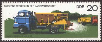 Briefmarke zu Deutsche Demokratische Republik (DDR) Moderne Technik in der Landwirtschaft 20 Pfg mehrfarbig