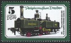 Briefmarke zu Deutsche Demokratische Republik (DDR) Verkehrsmuseum Dresden 5 Pfg mehrfarbig