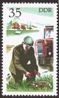 Briefmarke zu Deutsche Demokratische Republik (DDR) Jagdwesen 35 Pfg mehrfarbig