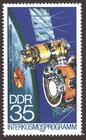 Briefmarke zu Deutsche Demokratische Republik (DDR) Gemeinsamer Weltraumflug UdSSR-DDR 35 Pfg mehrfarbig