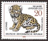 Briefmarke zu Deutsche Demokratische Republik (DDR) 100 Jahre Leipziger Zoo 20 Pfg mehrfarbig
