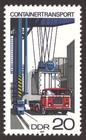 Briefmarke zu Deutsche Demokratische Republik (DDR) Containertransport 20 Pfg mehrfarbig