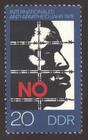 Briefmarke zu Deutsche Demokratische Republik (DDR) Internationales Jahr gegen Rassismus 20 Pfg mehrfarbig