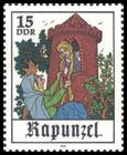 Briefmarke zu Deutsche Demokratische Republik (DDR) Das Märchen: Rapunzel 15 Pfg mehrfarbig