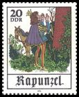 Briefmarke zu Deutsche Demokratische Republik (DDR) Das Märchen: Rapunzel 20 Pfg mehrfarbig