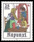 Briefmarke zu Deutsche Demokratische Republik (DDR) Das Märchen: Rapunzel 25 Pfg mehrfarbig