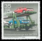 Briefmarke zu Deutsche Demokratische Republik (DDR) Schienenfahrzeuge 35 Pfg mehrfarbig