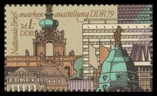 Briefmarke zu Deutsche Demokratische Republik (DDR) Nationale Briefmarkenaustellung 1 M mehrfarbig