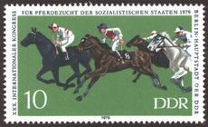 Briefmarke zu Deutsche Demokratische Republik (DDR) Internationaler Kongreß für Pferdezucht der sozialistischen Staaten in Berlin 10 Pfg mehrfarbig
