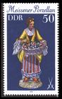 Briefmarke zu Deutsche Demokratische Republik (DDR) Meißner Porzellan 50 Pfg mehrfarbig