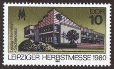 Briefmarke zu Deutsche Demokratische Republik (DDR) Leipziger Herbstmesse 10 Pfg mehrfarbig