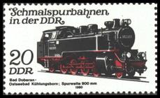 Briefmarke zu Deutsche Demokratische Republik (DDR) Schmalspurbahnen 20 Pfg mehrfarbig