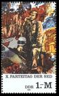 Briefmarke zu Deutsche Demokratische Republik (DDR) Parteitag der Sozialistischen Einheitspartei Deutschlands 1 M mehrfarbig