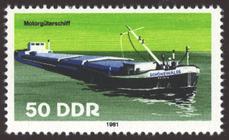Briefmarke zu Deutsche Demokratische Republik (DDR) Binnenschiffe 50 Pfg mehrfarbig