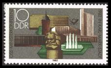 Briefmarke zu Deutsche Demokratische Republik (DDR) Ministerkonferenz for die Zusammenarbeit der soz. Länder des Post- und Fernmeldewesens 10 Pfg mehrfarbig