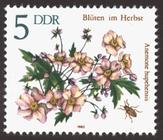 Briefmarke zu Deutsche Demokratische Republik (DDR) Herbstblumen 5 Pfg mehrfarbig
