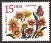Briefmarke zu Deutsche Demokratische Republik (DDR) Herbstblumen 15 Pfg mehrfarbig