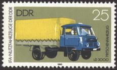 Briefmarke zu Deutsche Demokratische Republik (DDR) Industrieverband Fahrzeugbau 25 Pfg mehrfarbig