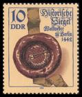 Briefmarke zu Deutsche Demokratische Republik (DDR) Historische Siegel 10 Pfg mehrfarbig