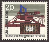 Briefmarke zu Deutsche Demokratische Republik (DDR) 35 Jahre Deutsche Demokratisch Republik 20 Pfg mehrfarbig