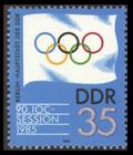 Briefmarke zu Deutsche Demokratische Republik (DDR) Session des Internationalen Olympischen Komitees 35 Pfg mehrfarbig