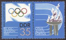 Briefmarke zu Deutsche Demokratische Republik (DDR) Session des Internationalen Olympischen Komitees 35 Pfg mehrfarbig