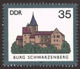 Briefmarke zu Deutsche Demokratische Republik (DDR) Burgen 35 Pfg mehrfarbig