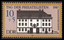 Briefmarke zu Deutsche Demokratische Republik (DDR) Tag der Philatelisten 10+5 Pfg mehrfarbig