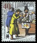 Briefmarke zu Deutsche Demokratische Republik (DDR) Leipziger Herbstmesse 40 Pfg mehrfarbig