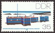 Briefmarke zu Deutsche Demokratische Republik (DDR) Antarktisforschungsstation der DDR 35 Pfg mehrfarbig