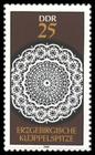 Briefmarke zu Deutsche Demokratische Republik (DDR) Erzgebirgsche Klöppelspitze 25 Pfg mehrfarbig