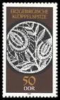 Briefmarke zu Deutsche Demokratische Republik (DDR) Erzgebirgsche Klöppelspitze 50 Pfg mehrfarbig