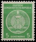 Briefmarke zu DDR Dienstmarken A Dienstmarken für Verwaltungspost 5 Pfg smaragdgrün
