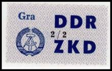 Briefmarke zu DDR Dienstmarken C (Laufkontrollzettel des ZKD) Laufkontrollzettel für die Vereinigten Volkseigenen Betriebe (-) Pfg hellviolettultramarin/violettultramarin