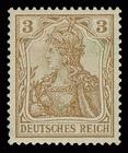 Bild von Freimarken: Germania Inschrift " Deutsches Reich"
