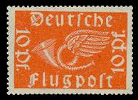 Bild von Flugpostmarken: Posthorn und Doppeldecker