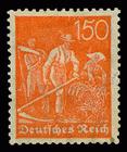 Bild von Freimarken: Ziffern, Arbeiter, Posthorn und Pflüger