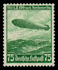 Bild von Flugpostmarken: Nordamerikafahrt des Luftschiffes "Hindenburg