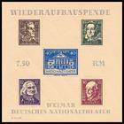 Briefmarke zu SBZ Thüringen Wiederaufbau des Deutschen Nationaltheaters in Weimar Diverse Pfg mehrfarbig