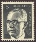 Bild von Freimarken: Bundespräsident Dr. Gustav Heinemann